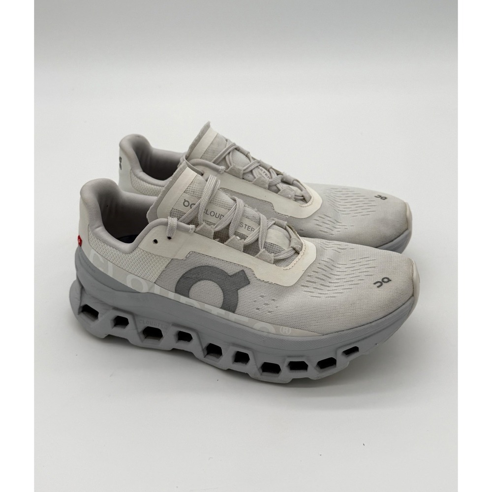 On Cloud Monster Sneaker Women's Size 7 Running Athletic White/gray 61.97649